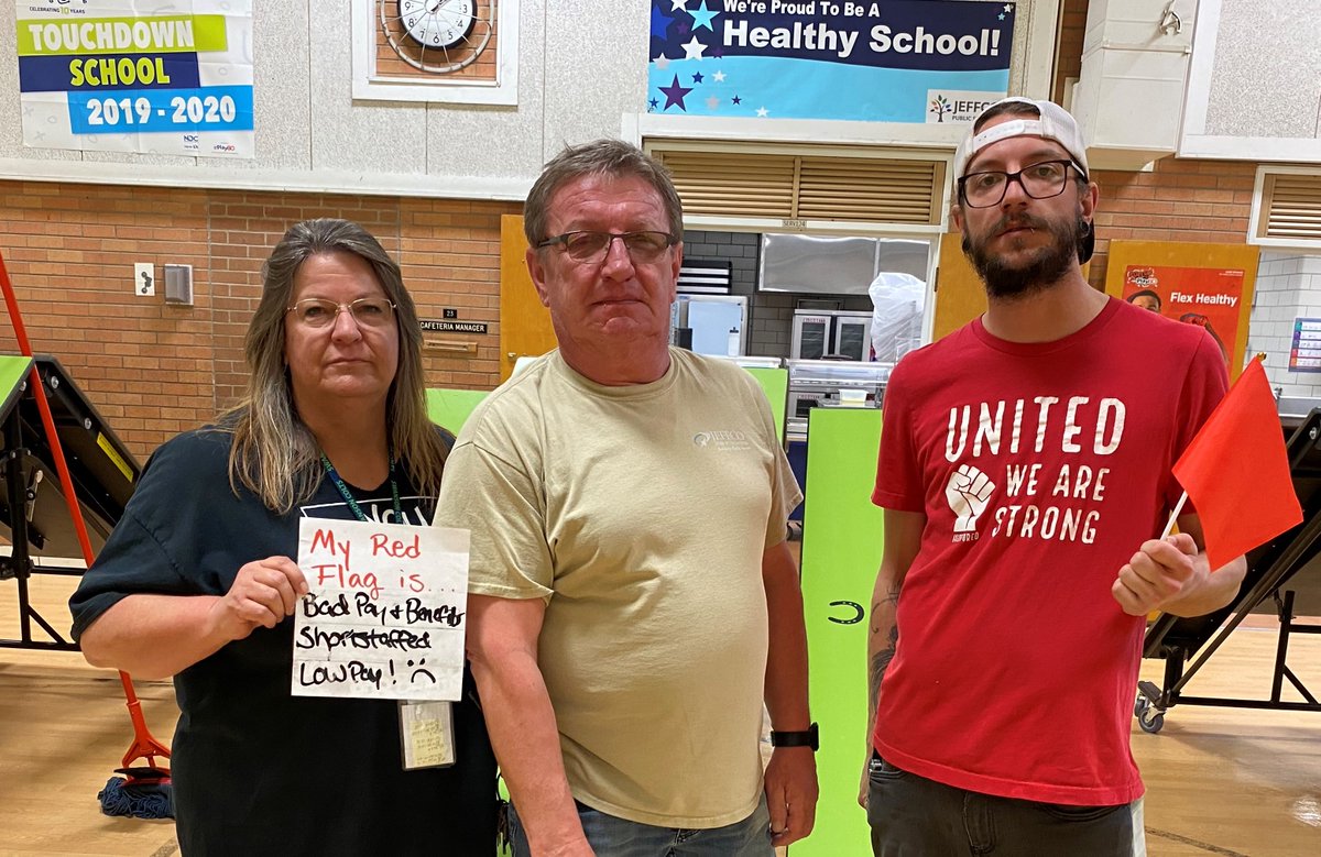 thompson_ea's tweet photo. @JeffcoSchoolsCo must bargain good faith with @JeffcoESPA and pay ESPs like the professionals they are. If working families can’t afford to live in Jeffco, these professionals will continue to leave and our students &amp; community will lose.  #RedFlagJeffco https://t.co/2w2xw6toPA