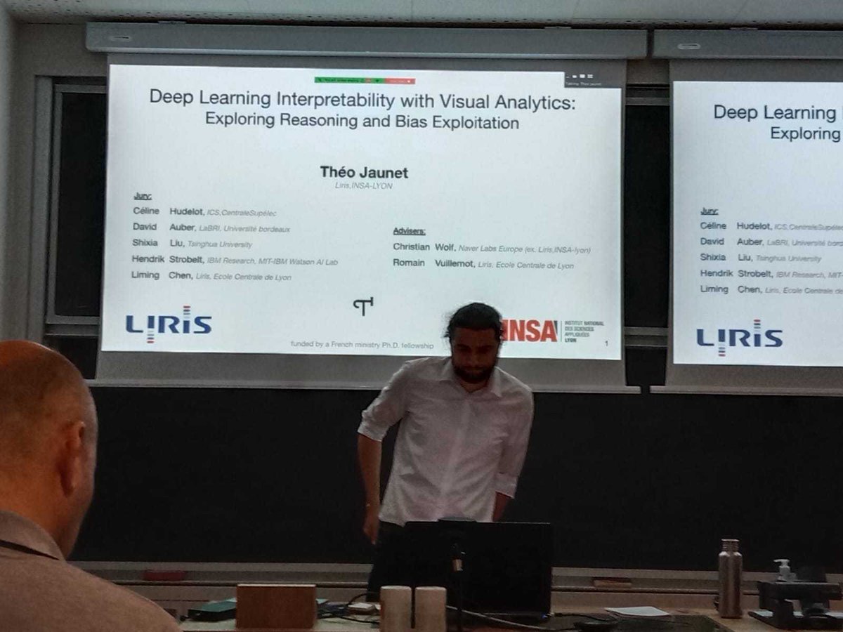 It has been quite a journey, but I just defended by PhD at <a href="/LIRISLyon/">LIRIS</a> &amp; <a href="/insadelyon/">INSA Lyon</a>🥳!

Thanks to <a href="/romsson/">Romain Vuillemot</a> &amp; <a href="/chriswolfvision/">Christian Wolf (🦋🦋🦋)</a> for these amazing years! And thanks to the committee members: Céline Hudelot, David Auber, <a href="/ShixiaLiu/">Shixia Liu</a>, <a href="/hen_str/">Hendrik S (find me in blueksy)</a> &amp; <a href="/limingchen69/">Liming Chen</a>!
