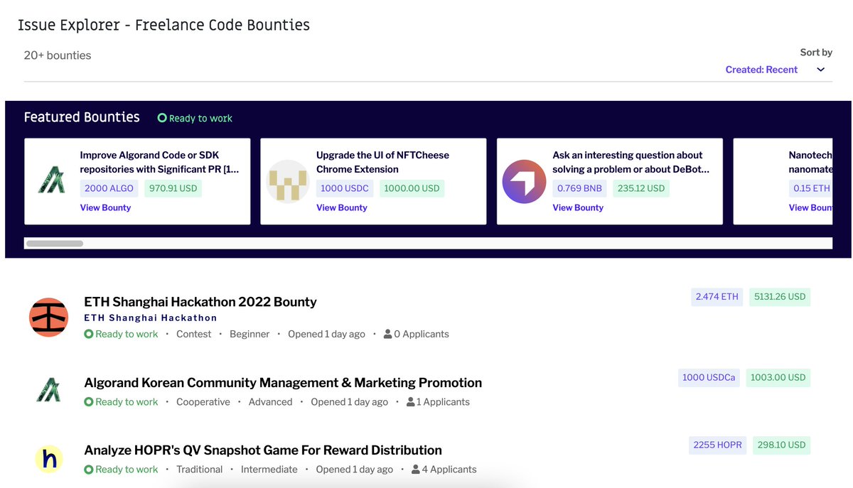 It seems @gitcoin is intended for 'public goods projects', which developers would otherwise work on b/c good will, such as 'clean air, infrastructure, and privacy'. However, look at the current bounty projects- all VC-backed organization using it as a crypto upwork.