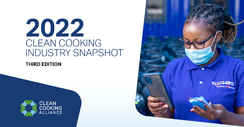 cleancooking's tweet photo. CCA just launched the 2022 Clean Cooking Industry Snapshot at the #SEforALLForum in Kigali, Rwanda!

Read the report to learn more about the recent investment and business trends that could represent a turning point for the #CleanCooking sector.