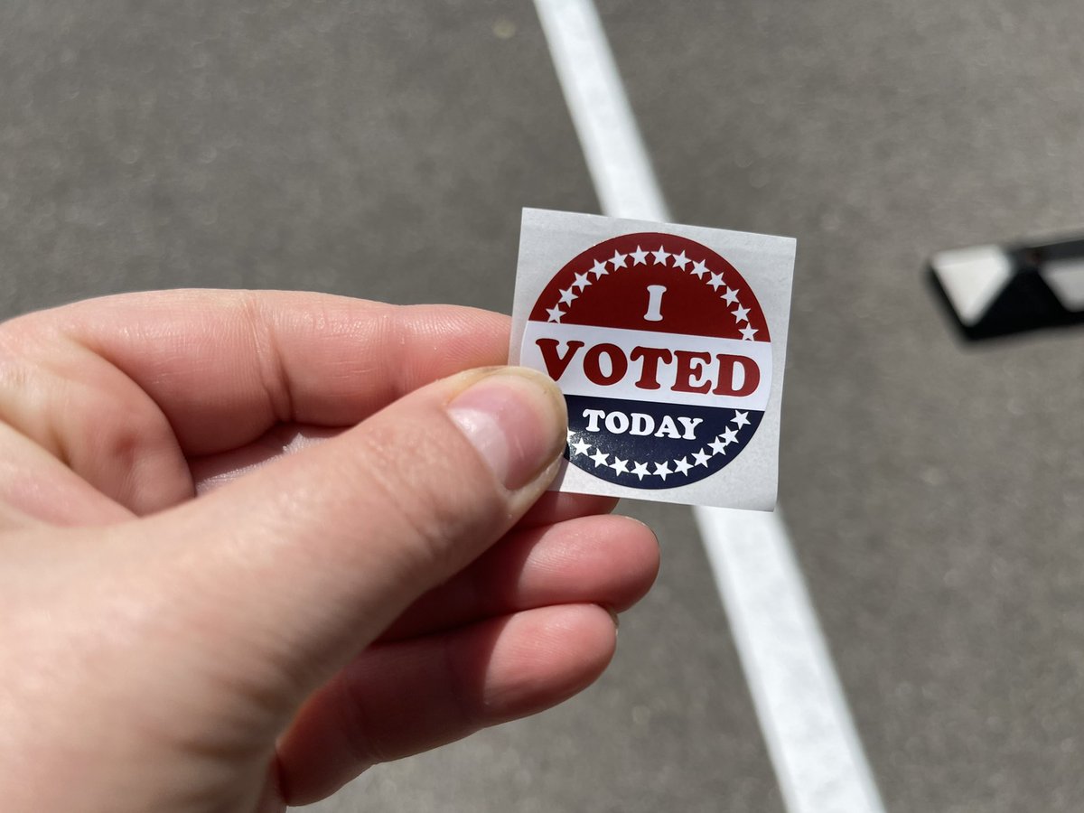 SarahtheKovash's tweet photo. Make sure you vote today! I was No. 71 in my ward. I feel the need to report this as a former journalist who worked elections for the past decade 😂 https://t.co/3vPZ8URfRl