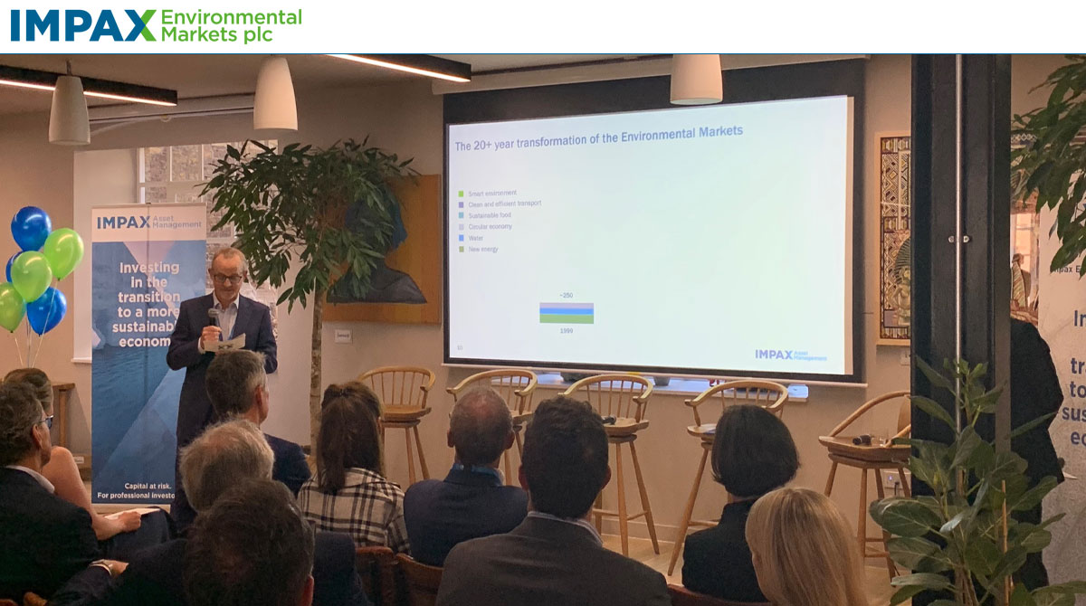 Full house at our London client event. Huge pleasure to see so many of our clients and friends again in person. Thank you to all who have supported Impax over the last 20+ years. We look forward to the next 20!