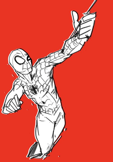 お店用のスパイダーマンのポップ描いてみたマン 