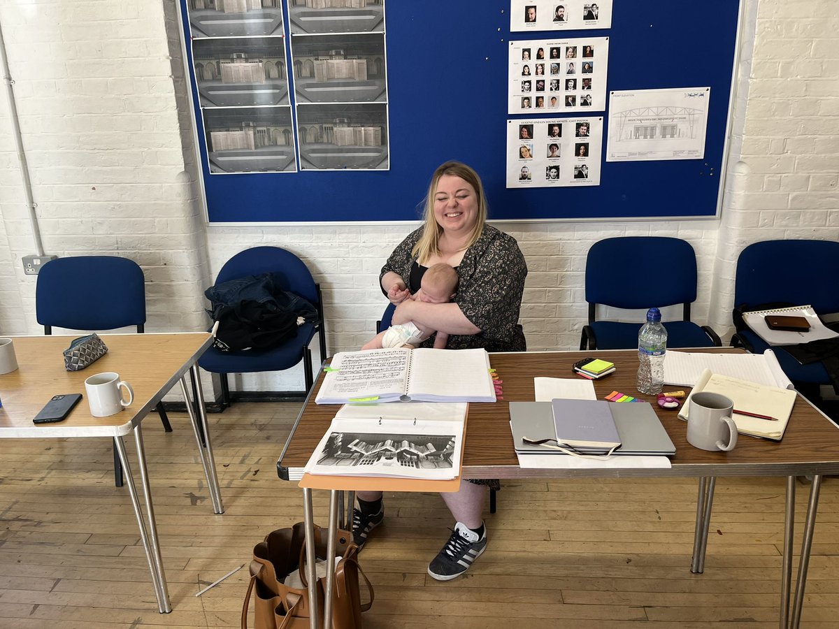 She also had a go on the production desk!! 😂 Thank you <a href="/Emma_L_Black/">Emma Black (Lander)</a> for welcoming Phoebe into the rehearsal room! <a href="/operahollandpk/">Opera Holland Park</a>