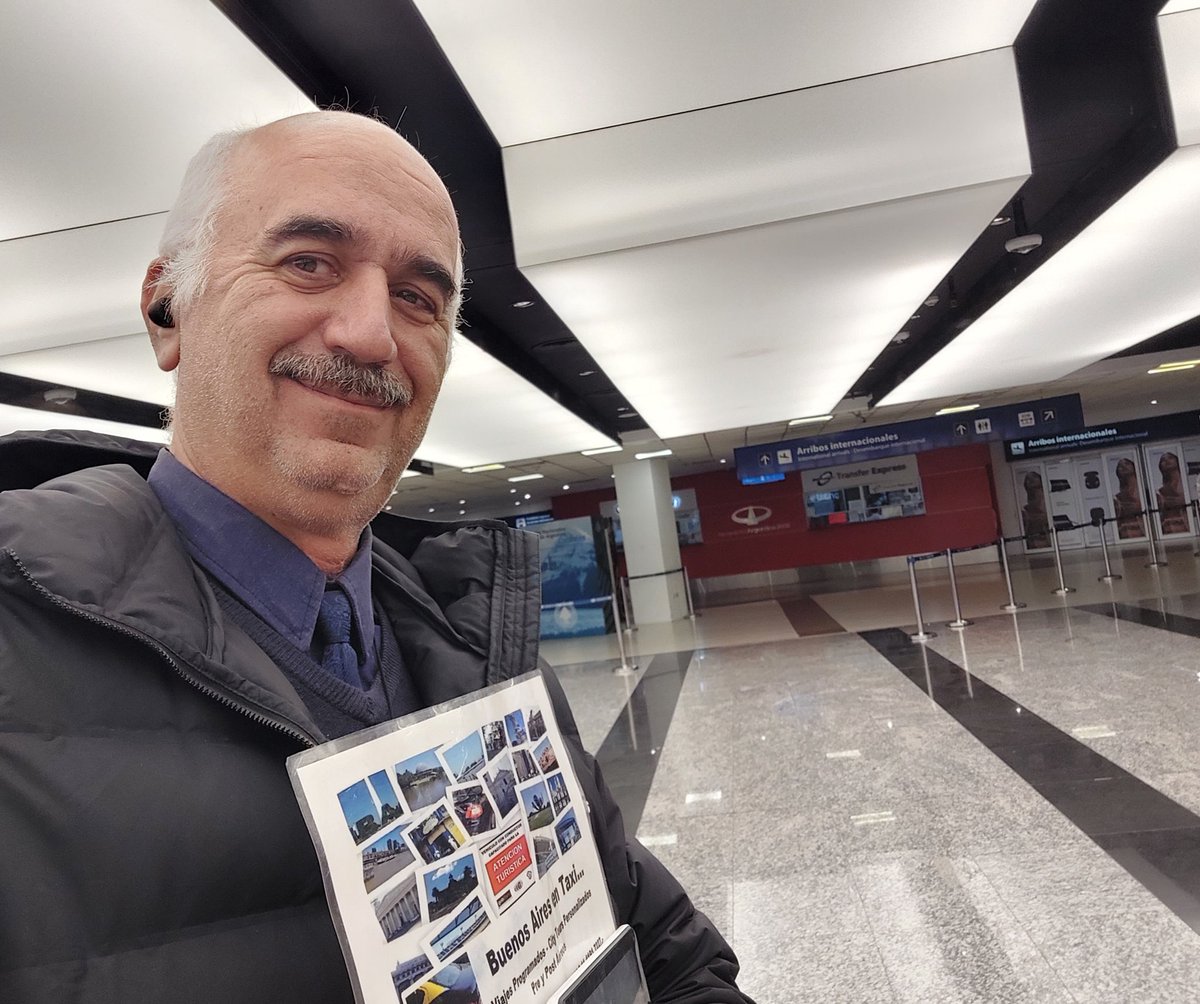BsAsenTaxi's tweet photo. Y otra vez acá en el aeropuerto!!!...
Esta vez eperando a Mateus que acaba de llegar desde #SanPablo , #Brasil🇧🇷...
Y a vos...
Cuando te vengo a buscar???...
#BuenosAires
#Argentina🇦🇷
#Turismo #Turistas #Taxi #MejorEnTaxi #Traslados #Viajes #ViajesProgramados #Aeropuerto https://t.co/DvEqrg6buM