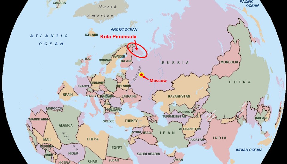 Kola Peninsula Map