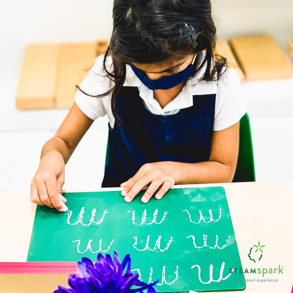STEAMSparkExp's tweet photo. Written language activities such as letter tracing help to form the basis of our student's language and communication for a lifetime!
#STEAMspark #Montessori #Writing #Language https://t.co/fYwd79DSe5