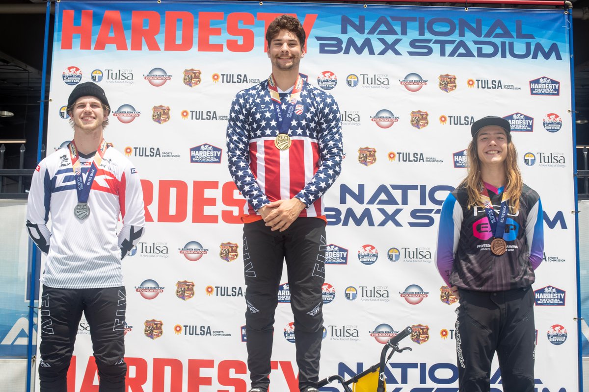 Those stars-and-stripes look good! 🇺🇸🥇Congratulations Keiley Shea and Ethan Popovich on your Junior National Titles, along with Mckenzie Gayheart and Jesse Welch on the first U23 National Championship wins!

📸: @dbetcher44 #BMXNats #BMXRacing #BMX #EliteBMX