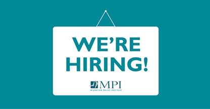 Are you a social scientist &amp; interested in immigration? 

MPI’s U.S. Immigration Policy Program is looking for candidates with a strong background in social science research

Apply by May 31! migrationpolicy.org/about/work-mpi