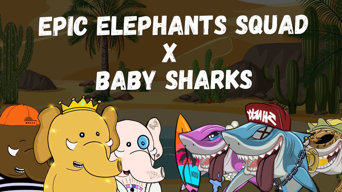 EpicElephants's tweet photo. 💎💎💎 Collab NFTGiveaway! 💎💎💎 

3x Epic Elephants NFT
3x Babysharks NFT (+3wl for new drop)

How to enter:

~ Follow @EpicElephants  &amp; @BabySharks_NFT 
- ❤️  &amp; Retweet
- Tag 2 NFT friends

Discord: 

🦈  https://t.co/dvWEdzprWb
🐘 https://t.co/e7TSTDYwX4

#NFTGiveaway #NFT https://t.co/3wCGaNJ1ut