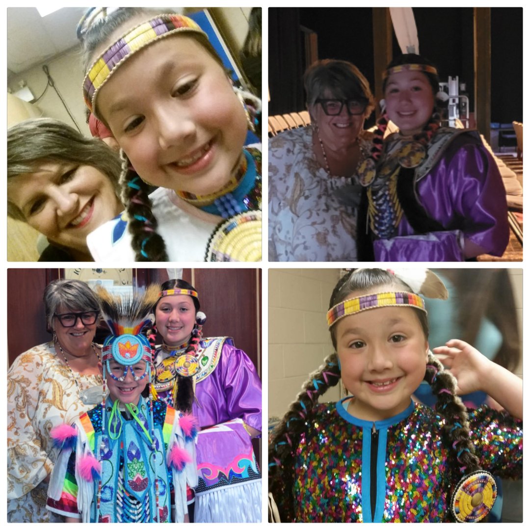 musgrave_patty's tweet photo. Six years apart between pics @OMilliea now she's taller than I am! Such great kids you and Sonia created! #Grassdancer #FancyShawl #SweetKids #TalentedDancers https://t.co/1DkwSifVdT