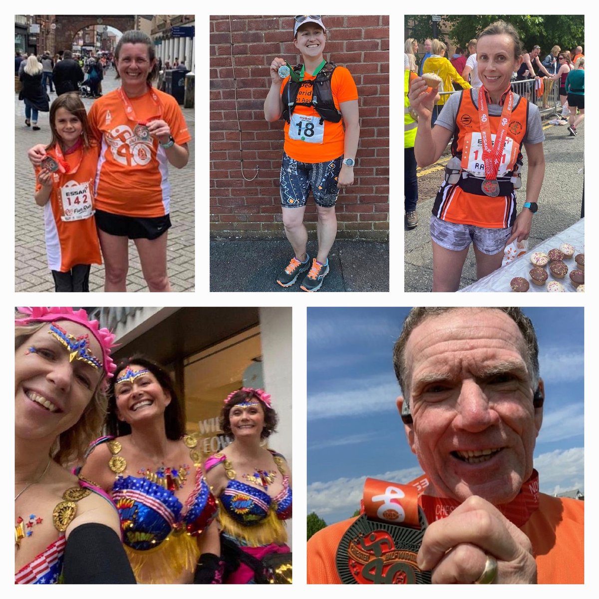 MDRunningClub's tweet image. Look at our amazing members racing this weekend! Back in Ten Mynds, the Moonwalk and Chester Half Marathon! So very proud of you all, fabulous work! 😁👏🧡🖤
