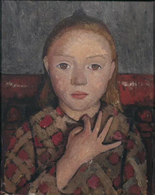 MenschOhneMusil's tweet photo. Paula #ModersohnBecker Mädchenbildnis mit gespreizter Hand vor der Brust (Portrait of a Girl with a Hand Spread across Her Chest ) (c. 1905). https://t.co/J8d474ewyY