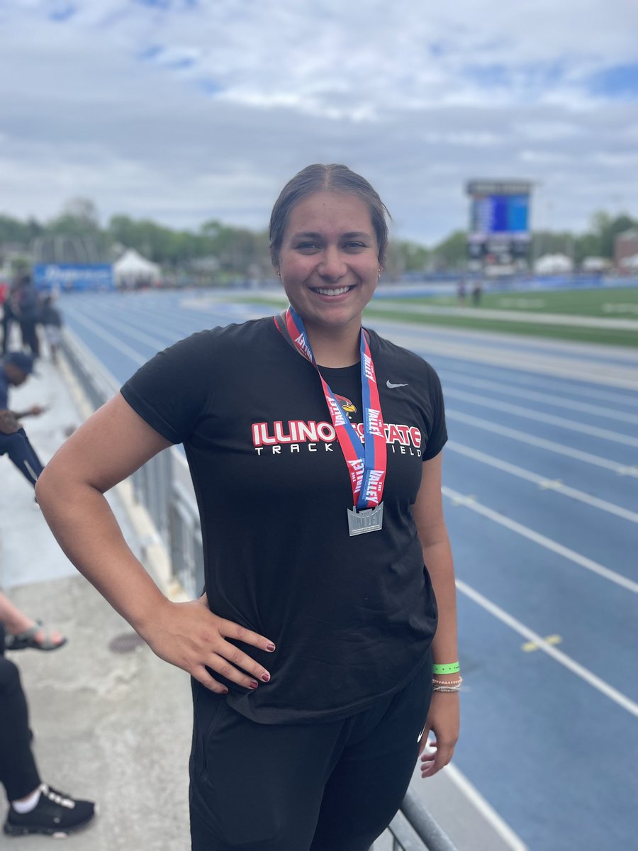Earning an MVC discus silver in her very first outdoor MVC championship!! Three cheers for <a href="/taylor_kesner/">taylor_kesner</a> of <a href="/RedbirdTFXC/">Illinois State Track & Field/XC</a>!! Way to go Taylor!!
