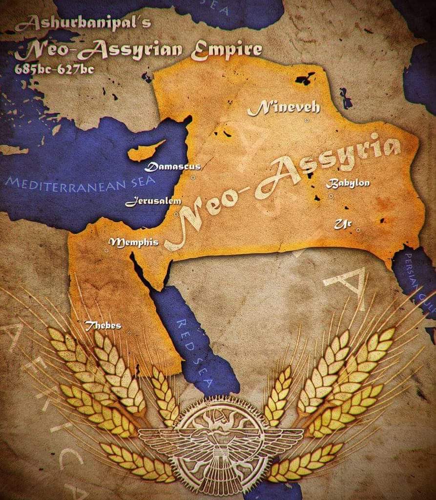 assyrian empire map