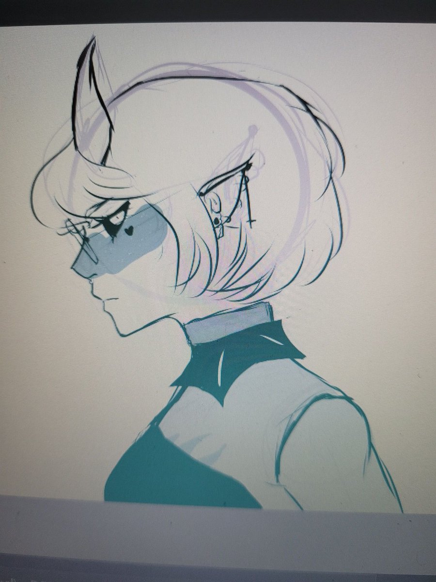 sorrowstreams's tweet photo. wow im cute look at my side profile!! (art by @spacejangles) https://t.co/SLhiOoJiZt