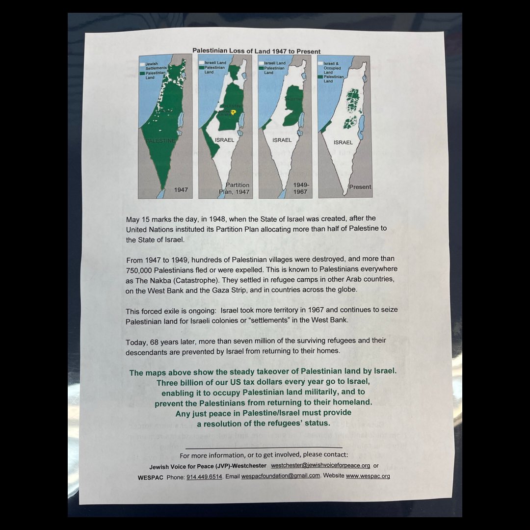 Britt4People's tweet photo. Today is #Nakba74. THREAD:

Today is 74 years since the violent dispossession of Palestinians from their land known as “the catastrophe.” From 1947 to 1949 hundreds of Palestinian villages were destroyed and almost a million Palestinians fled or were forcibly expelled. (1/4) https://t.co/UWVXAdReRR