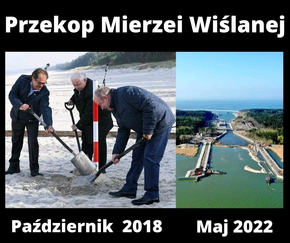 3razyTAK's tweet photo. Pamiętacie jak Platfusy robili sobie jaja, że Kaczor wbił sobie palik na plaży a Prawdziwa Prezydent twierdziła, że jakby przyroda chciała to by przekopała ? https://t.co/Ei6eRpwFpj