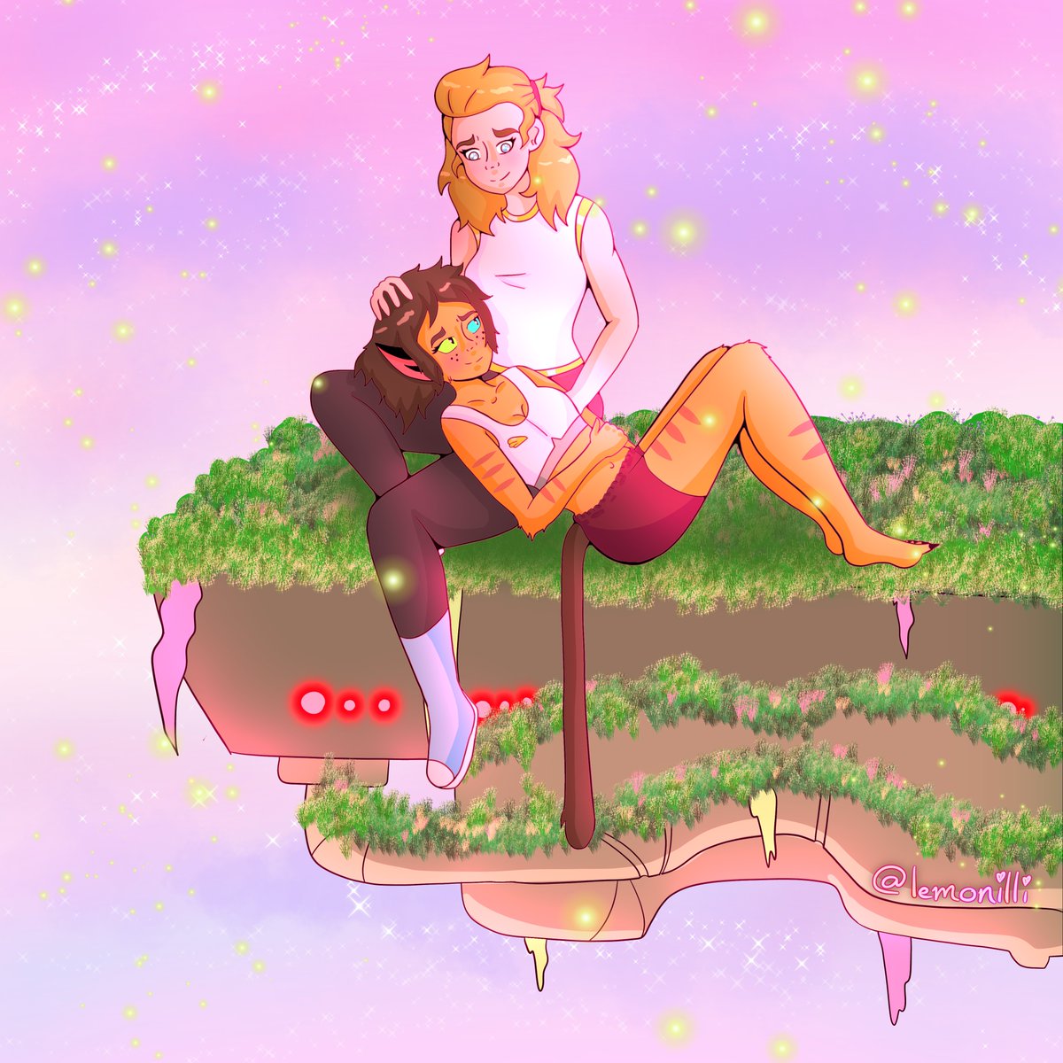 lemonilli's tweet photo. Happy Catradora day! Here’s art for the anniversary fic I wrote this year 💛🏳️‍🌈https://t.co/d7PLjMRaI1  #catradora #spop #SheraandthePrincessesofPower #spopfanart #catradoraday https://t.co/hYQLpW1vi9