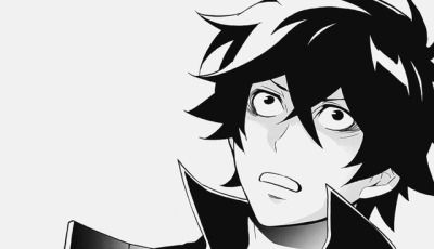 "Wha-first of!! Why are you unleashing your sword?! Second, I believe you're mistaking me from naofumi 1."