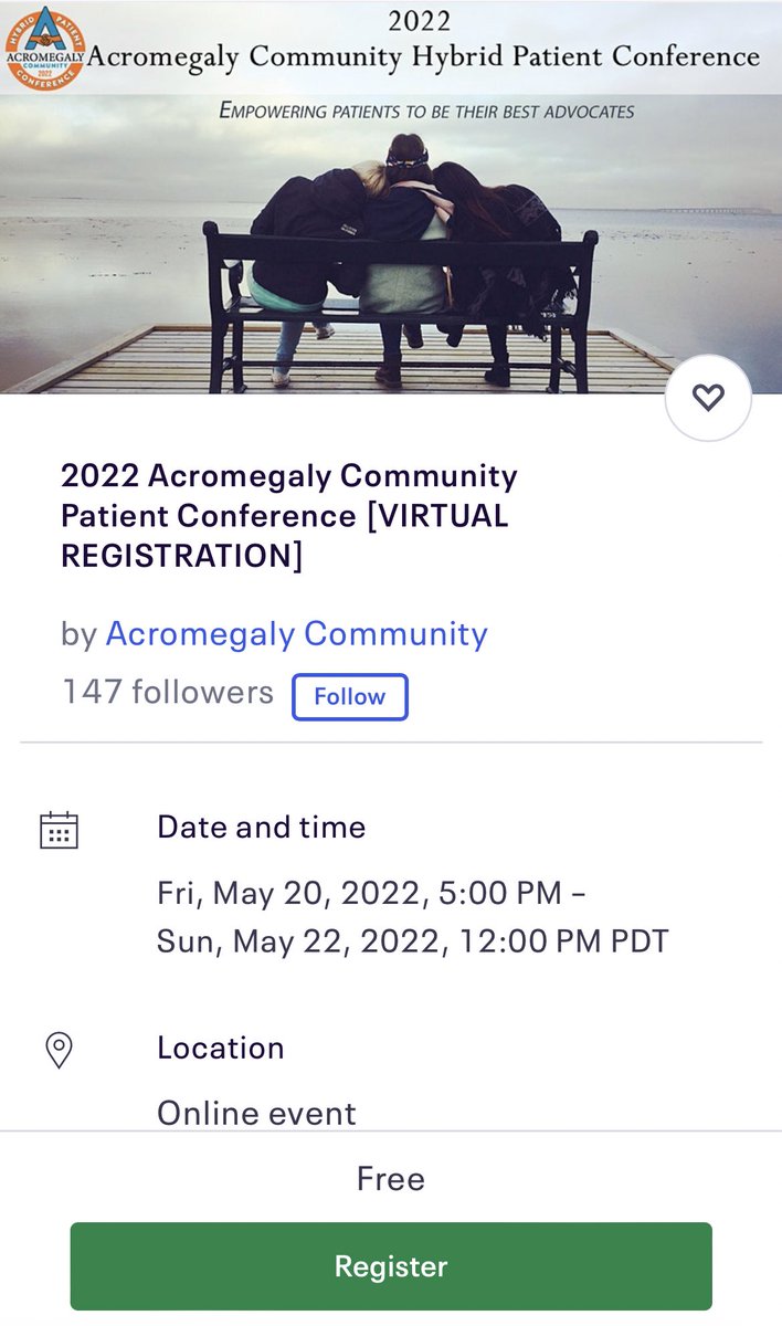 drjfm_stanford's tweet photo. Join us May20-22 as we discuss and learn about the proper management of #Acromegaly. From surgical innovations to educational, communal and emotional support of patients. Honored to partner with #AcroCommunity @JillSisco2015 @StanfordNsurg @StanfordMed  https://t.co/ewYk2GdWzR https://t.co/5zFHa3S2kZ