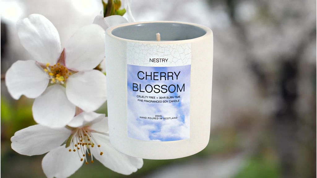 Cherry Blossom 🌸
Springtime feels - we got you. 

#cherryblossom #cherryblossomcandle #ceramiccandle #scottishcandle #finefragrance #soy #ecocandle