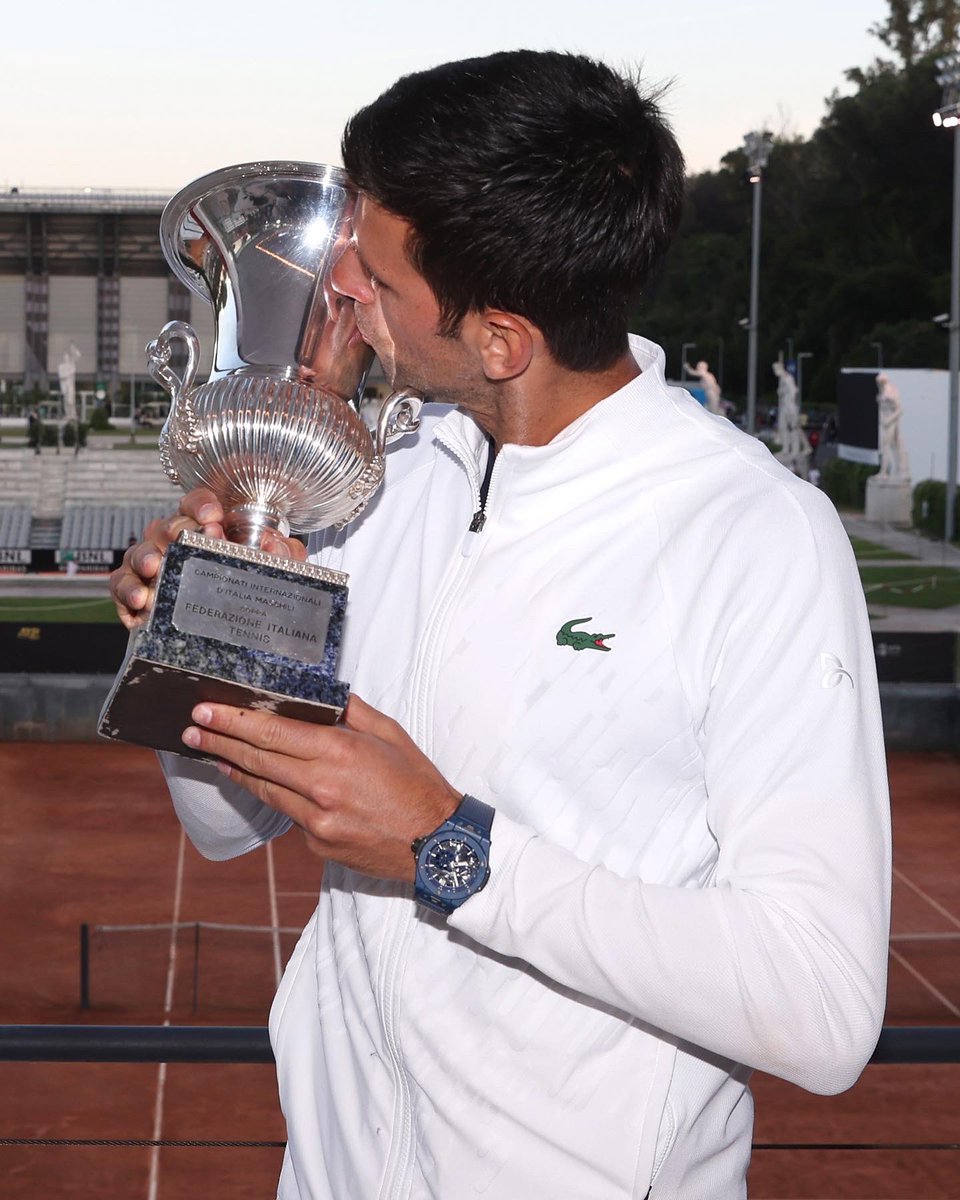 AustralianOpen's tweet photo. 🇷🇸 NOLE 🏆 ROMA 🇮🇹 

A sixth @InteBNLdItalia title for Team @DjokerNole. 

#IBI22 https://t.co/NbOtf4esMS