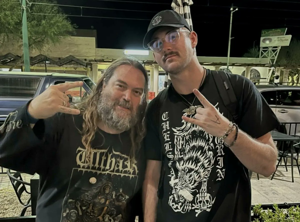 ZherraOfficial's tweet photo. ☠️Mesa AZ☠️ 
Last night was incredible! Big thanks to everyone who came out and supported us! Congratulations to @inciteband on the new record!
Also it was pretty amazing getting to meet @maxcavalera_official 

#zherra #music #heavymetal #hardrock #thrashmetal #maxcavalera https://t.co/va5XC7GHm2