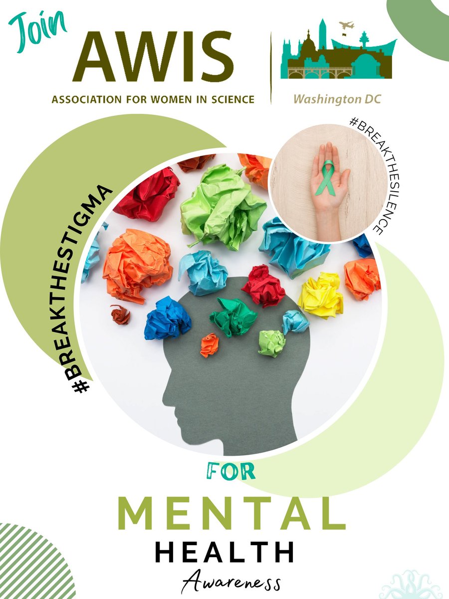 AWISDC's tweet photo. This month is Mental Health Awareness Month. We would like to hear from you what ways you take care of your mental health. Are there gaps you see that need filling?
#AWIS #AWISDC #breakthesilence #breakthestigma #mentalhealthawareness #mentalhealthawarenessmonth https://t.co/IekEhVHygR