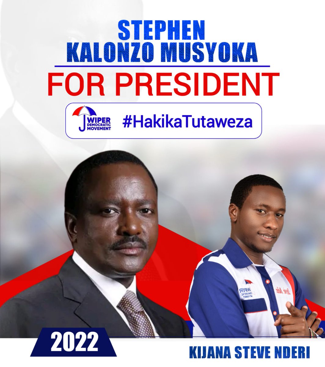 HEStevieNderi's tweet photo. @TheWiperParty @skmusyoka #HakikaTutaweza https://t.co/eKy6mhmzs0