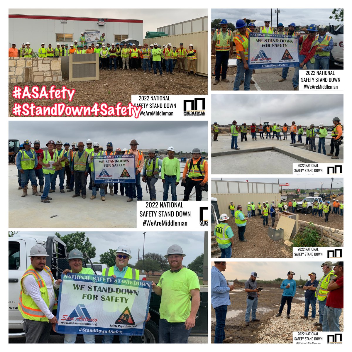 ASASanAntonio's tweet photo. The first week of March marked the 9th Annual Safety Stand Down initiative. Kudos to our members & partners who participated & put their employee’s safety first! #ASAfety #StandDown4Safety https://t.co/hLoRM74mXA