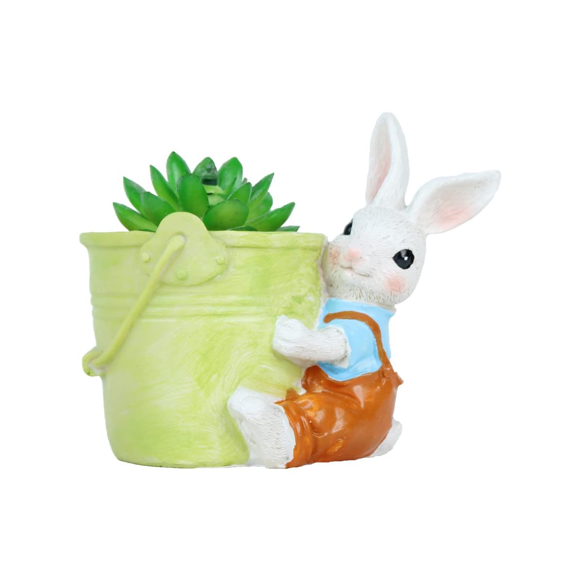 Excited to share the latest addition to my #etsy shop: Creative rabbit flower pot decoration garden balcony resin Bunny with Bucket Succulent etsy.me/3whV542 #1stbirthday #mothersday #artdeco #vasestand #resinflowerpotmold #gardencrafts #outdoorgardening #bunny