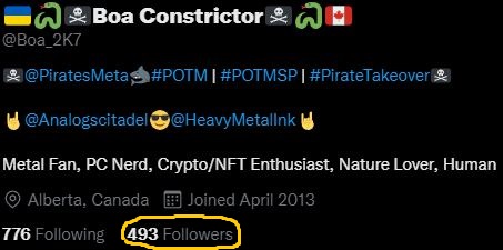 Boa_2K7's tweet photo. Ahoy!  The mark be gettin' close me hearties!!!!
🖤🖤🖤🖤🖤🏴‍☠️🖤🖤🖤🖤🖤
#POTM #LFP #POSTMSP #POTML https://t.co/Y82hcfzNnj