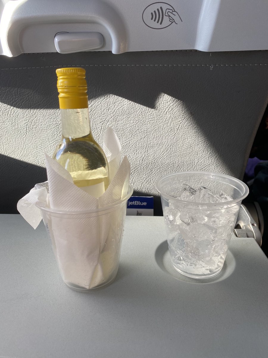 libhyattgoss's tweet photo. Thank you ⁦@JetBlue⁩ for an elevated experience and pretty cocktail presentation on Flight 1274 on 5/14. https://t.co/IaLtfYvicw