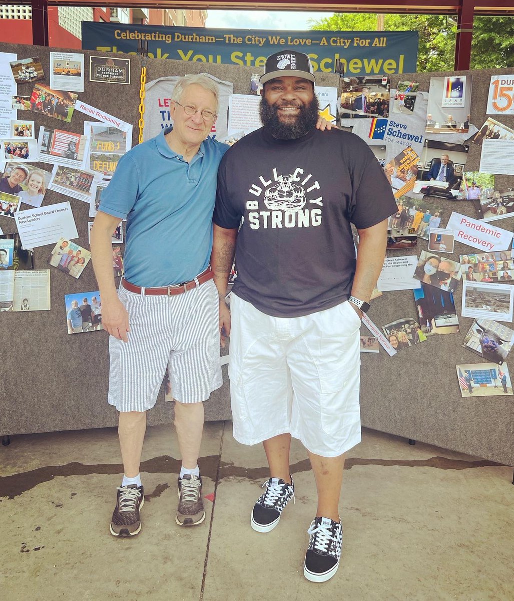 ChuckManningSr1's tweet photo. Thank You Mayor Schewel For All You’ve Done For Durham https://t.co/DoIa2rNoe5