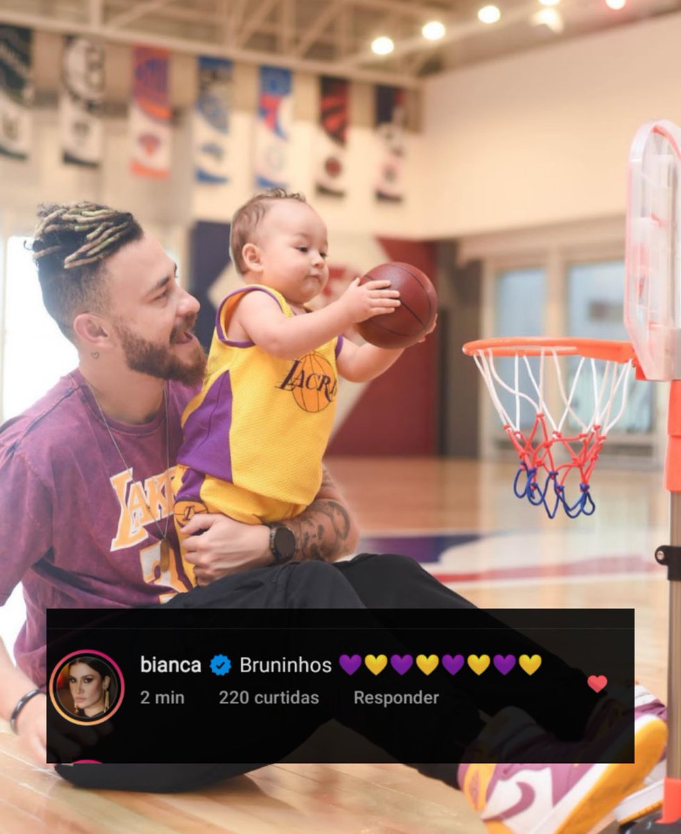 centralbied's tweet photo. O comentário da Bia na última foto do Bruno💜💛 https://t.co/mjOhIACsL3
