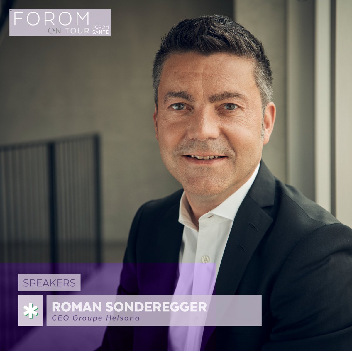 PRÉSENTATION des intervenant-e-s - FOROM Santé | 16 mai 2022 🧬👨🏻‍⚕️👩🏼‍⚕️ Lausanne 📍🇨🇭

• Roman Sonderegger
CEO Helsana Assurances SA <a href="/Helsana_fr/">Helsana en français</a>

- Lundi 16 mai 2022 de 8h00 à 13h00 -
📍 Lausanne Palace

#FOROM #Economie #Suisse #Business  #FOROM2022 #networking