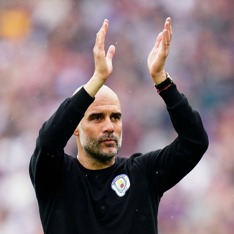 City_Xtra's tweet photo. "I can assure you something: In one week, our stadium will be so loud and we will give them all our lives, and they will give us all their lives, for 95 minutes."

Pep Guardiola has sent a message to all #ManCity fans ahead of the #PL final day next weekend: