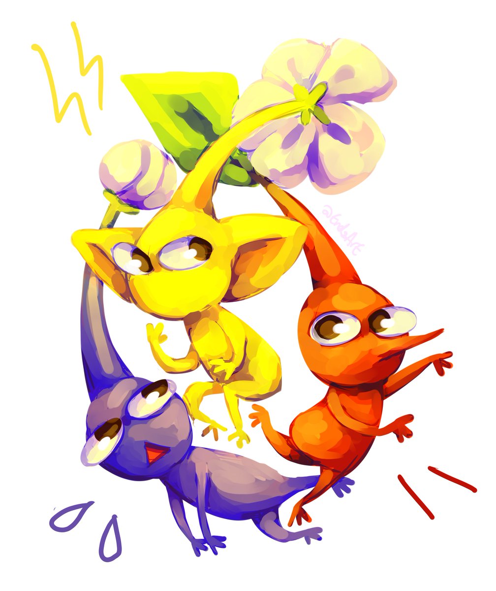 「i miss them

#pikmin 」|end 💥 eyestrain ⚠️NEW comms 📌のイラスト