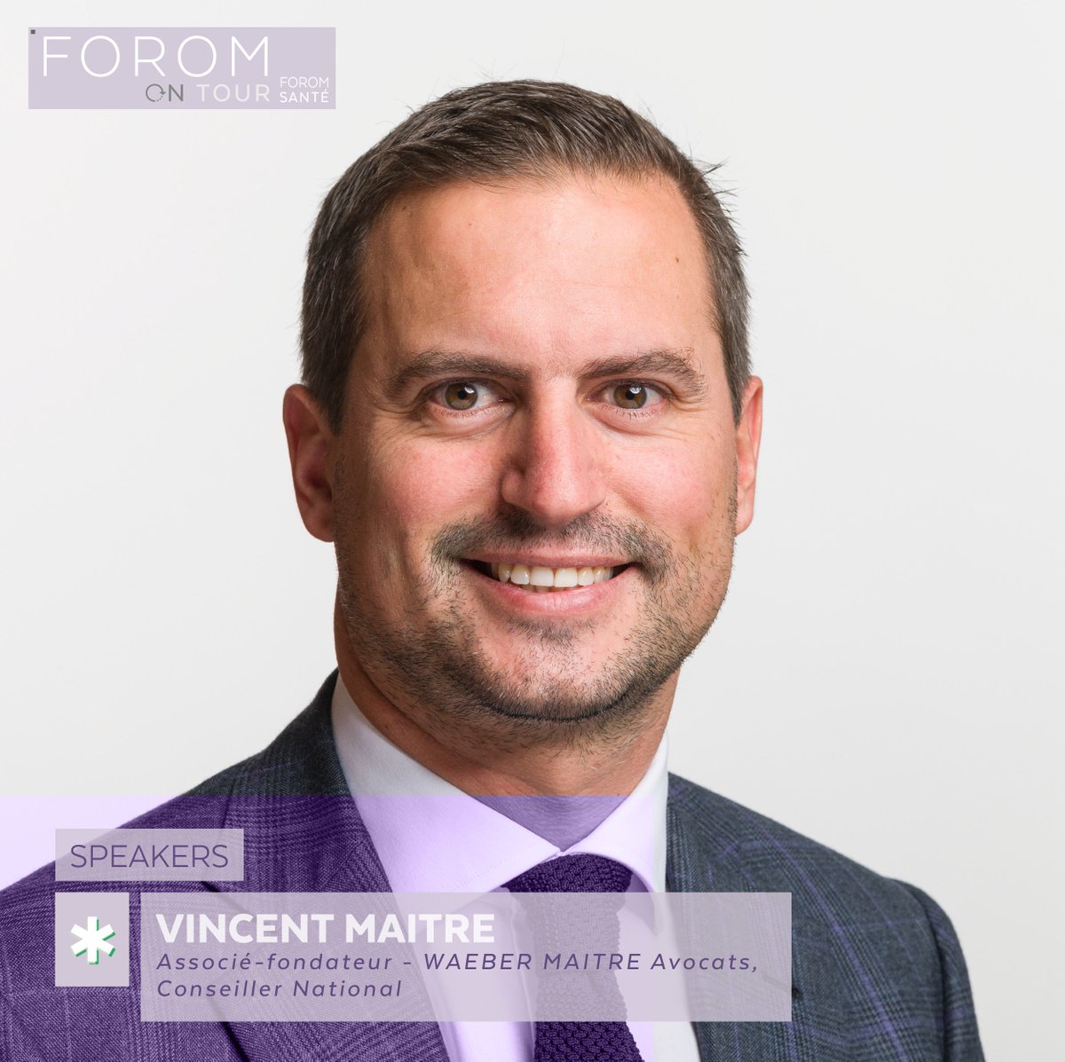 PRÉSENTATION des intervenant-e-s - FOROM Santé | 16 mai 2022 🧬👨🏻‍⚕️👩🏼‍⚕️ Lausanne 📍🇨🇭

• Vincent Maître
Associé-fondateur de l’étude WAEBER MAITRE Avocats
Conseiller national

- Lundi 16 mai 2022 de 8h00 à 13h00 -
📍 Lausanne Palace

#FOROM #Economie #Suisse #Business  #networking