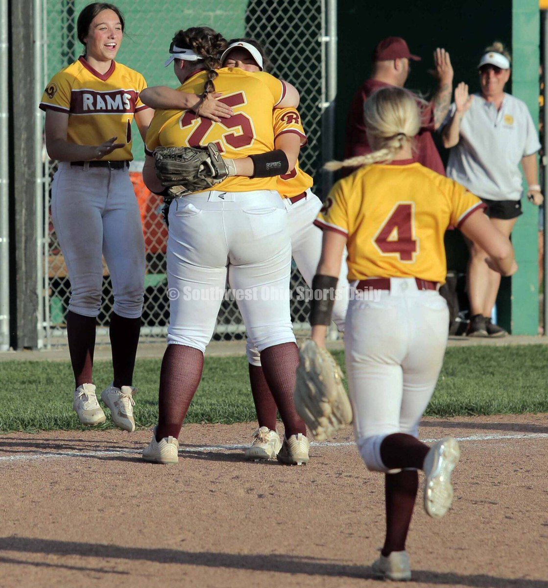 SWOSportsDaily's tweet photo. SOFTBALL: Ross finds its way back to Badin and avenges earlier defeat with 13-5 triumph in D-II sectional ... Rick Cassano report &amp; 78 captioned photos https://t.co/JTQeGnwgkA @swocsports @RossRamsAD @RamsAsstAD @RIS_RAMS @RossRams1 @RossRamball @alaynacrouch55 @CombsMyrissa https://t.co/w8pn1c0IHM