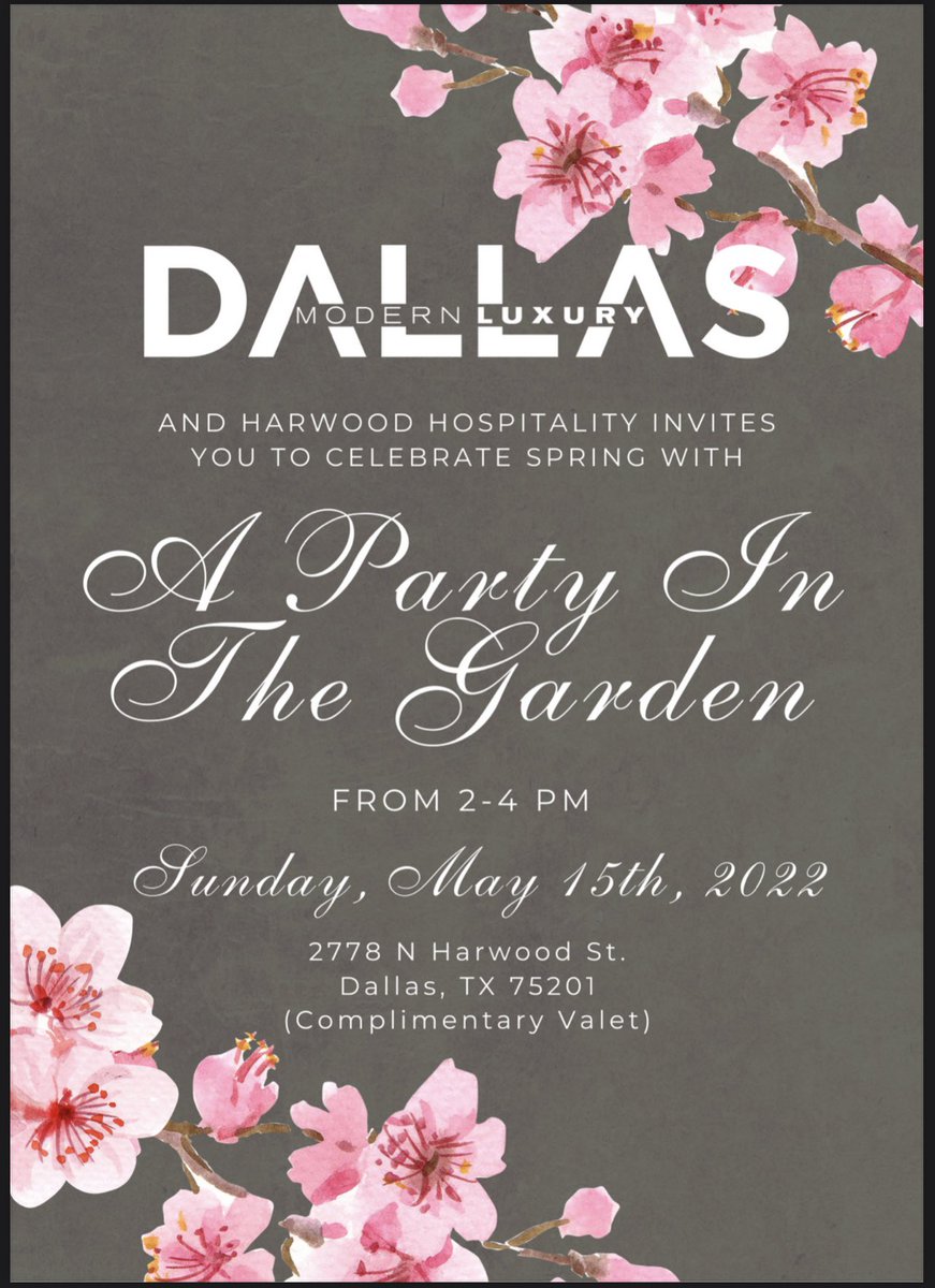 dowryregistry's tweet photo. JOIN US TODAY Dallas #wedding peeps!
A Party In The Garden at Marie Gabrielle with @ModLuxDallas 2-4pm #dallaswedding https://t.co/SKIF2ukVjc