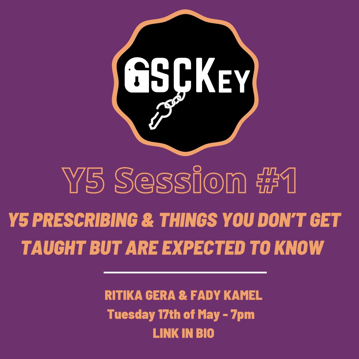 OSCKEYteaching's tweet image. Join us for our first year 5 teaching session where we will explore prescribing in specialities and palliative care. We will also be going through how to confirm death, death certification, TTOs, handover and documentation for OSCEs. 
All med students welcome🙌🏾follow us for link