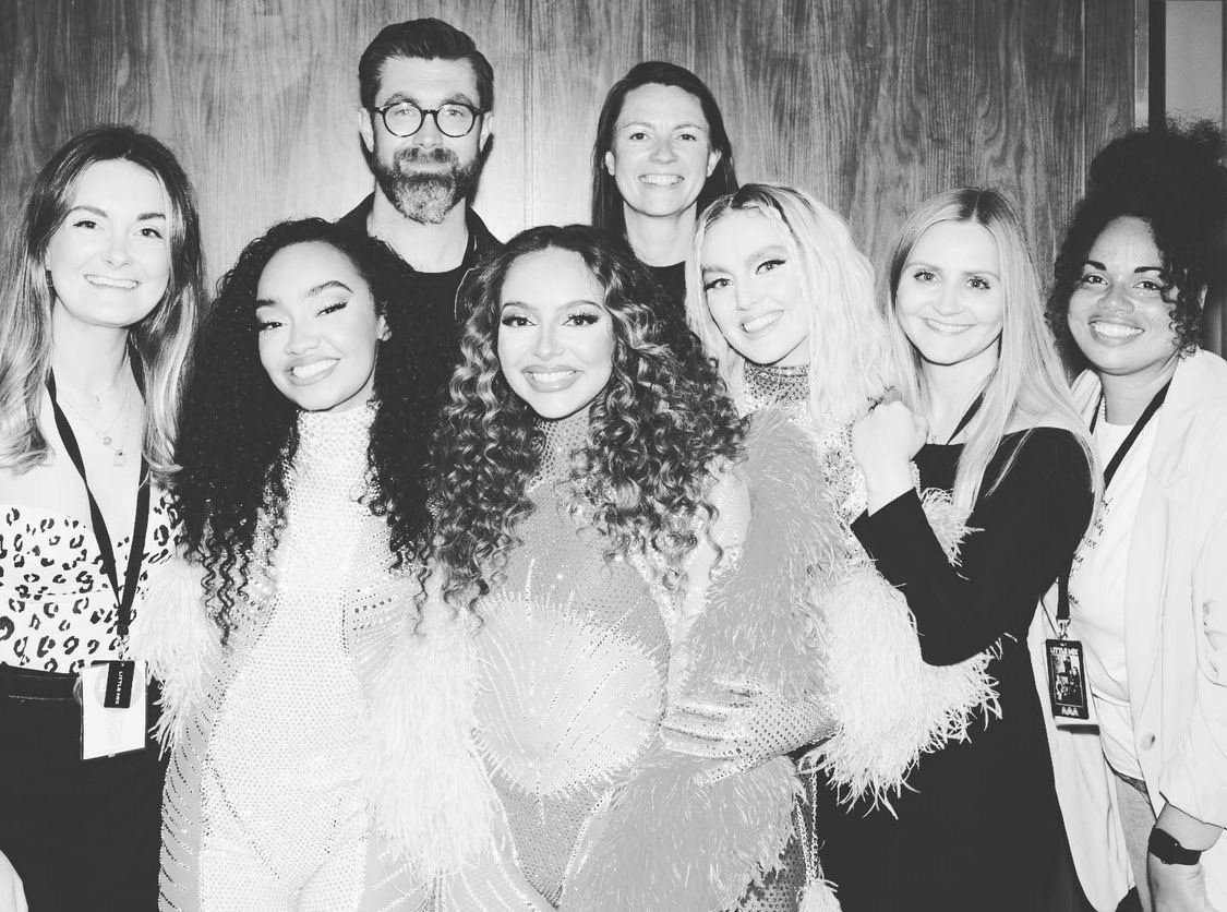 Perrie, Jade & Leigh with the cast and crew of the Confetti Tour 2022.

#ConfettiTour #LittleMixLastShow #ToohankYouLittleMix