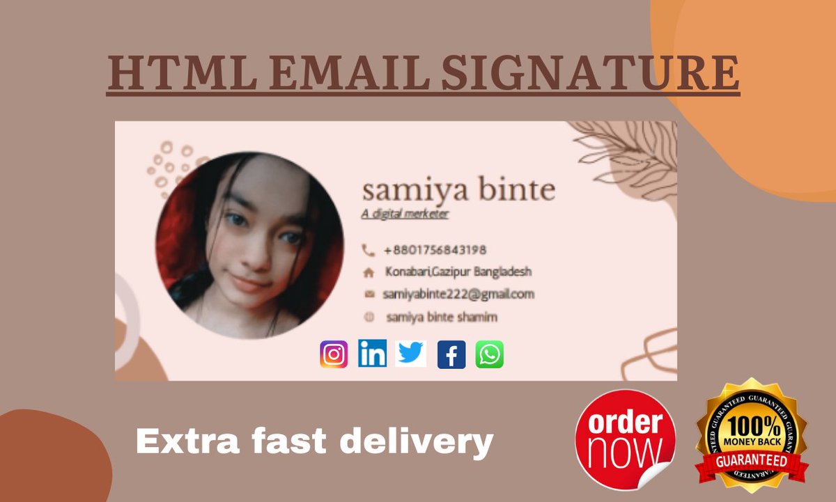 SamiyaShamim's tweet photo. Hello everyone. I am samiya And I am a professional digital marketer.
We also use it in email ourselves or the company. you can also know that a signature can be added to the email to beautify your personality
https://t.co/7f6D8PP5Oc https://t.co/nqbV1csVsR