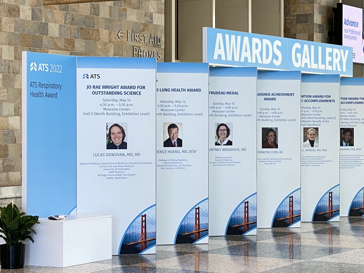 nvhstewart's tweet photo. Just walked into Moscone West and who do I see??? Congrats @LucasMDonovan !!! #outstandingScience #sleep #ATS2022 https://t.co/cslvXkrzMw