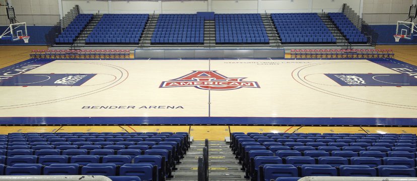 Had a great unofficial visit at American University today, thank you to the coaching staff for having me!