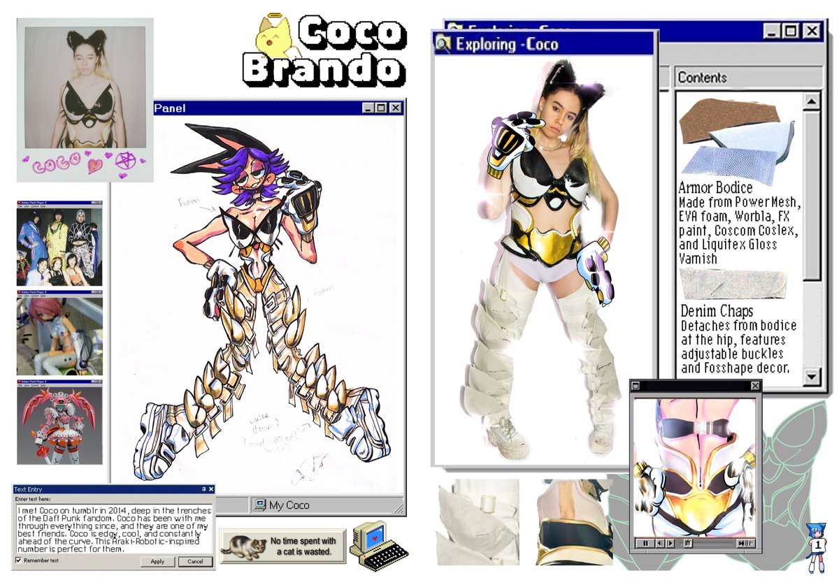 emilefortunee's tweet photo. look #4 for is for @cocobrando !!!!!! this look was made out of worbla and EVA foam. coco is my brother and they really fucking slayed this https://t.co/j76IJtlccY