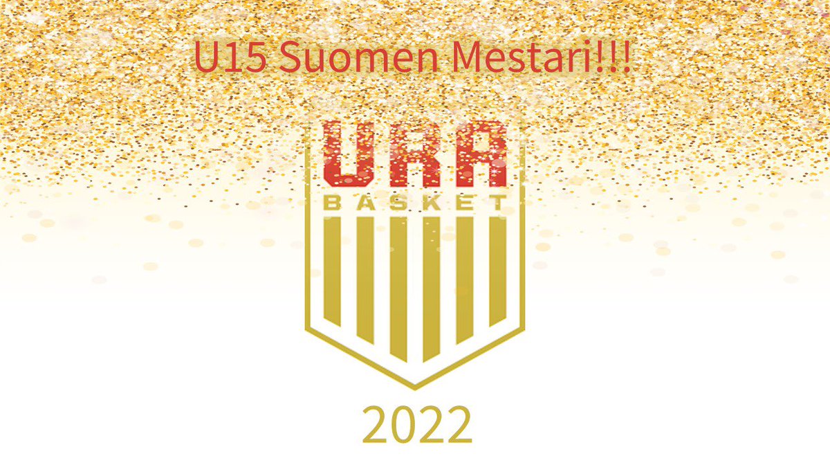 UraBasket's tweet photo. Onnea meidän nollaseiskat!!! @UraBasket07 #suomenmestari #uraperhe https://t.co/jKSr5j6M9f