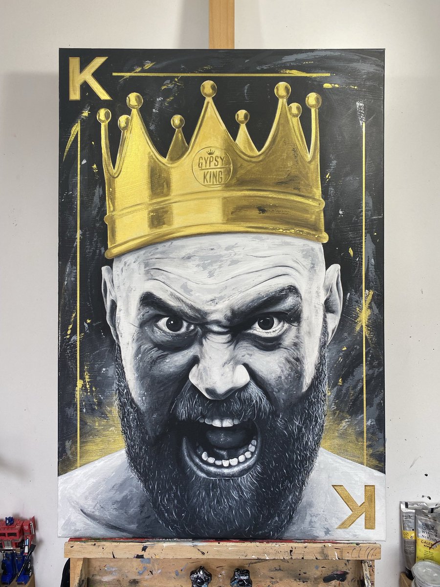 *BIG PRINT GIVEAWAY*
To win a free A1 ltd edition print of this #TysonFury painting (worth £95) you must…

- Follow me
- Retweet my pinned tweet
- Retweet this tweet

One lucky winner will be chosen at random on Wednesday evening at 9pm (GMB)

Good luck!
#Giveaway #Boxing
